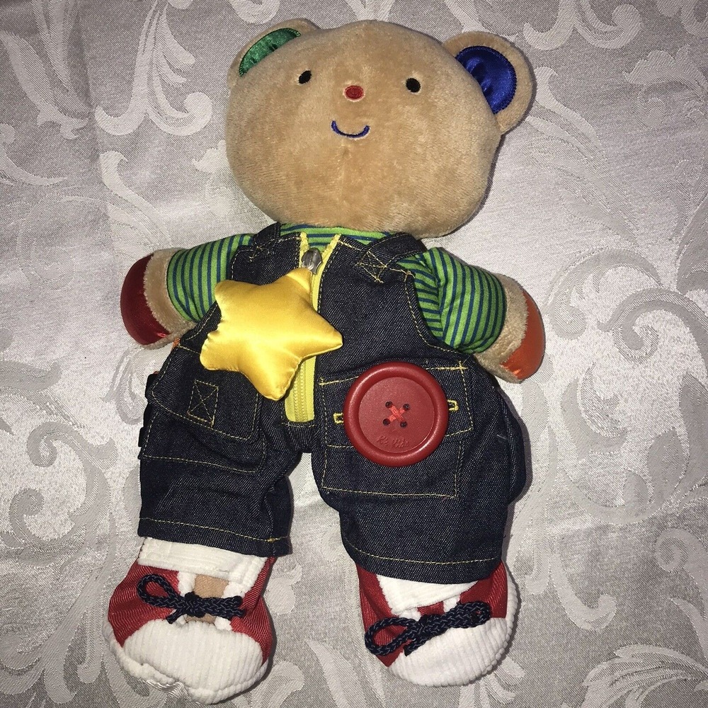 Melissa & Doug K's Kids Teddy‎ Wear Bear Baby Toy Learn to Dress Educational
